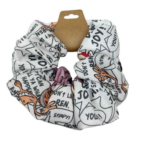 Scrunchies 2-Pack Handmade Clueless & Ren and Stimpy - Picture 4 of 4